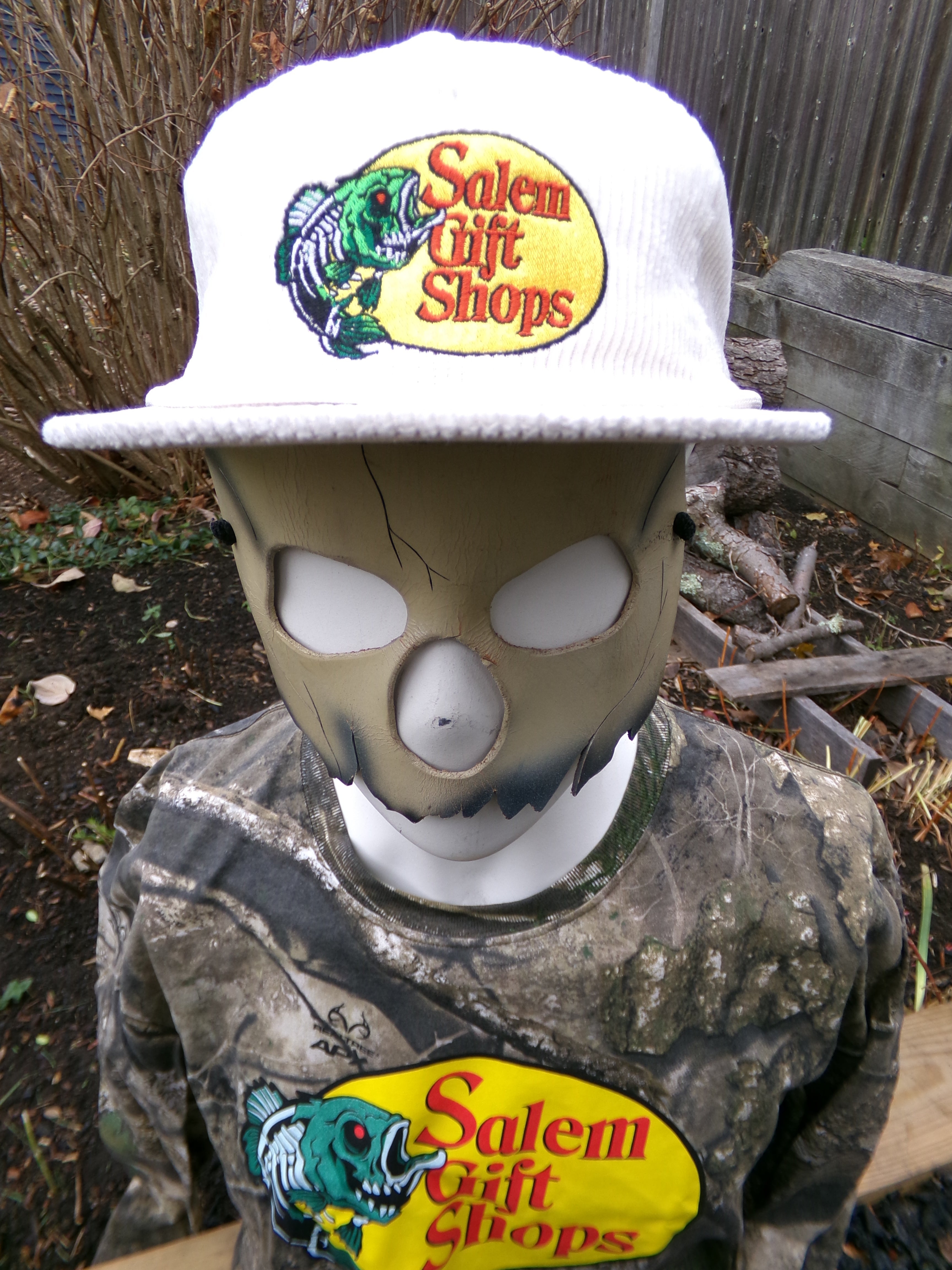 Two Salem Gift Shoppe branded items on a natural background