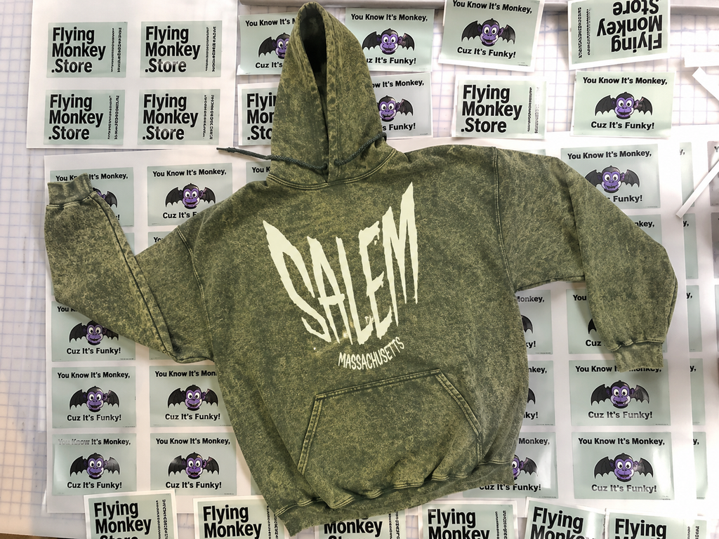 Droopy Salem Hoodie - Mineral Green Edition