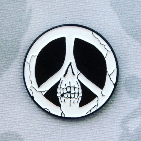 Skull Peace Enamel Pin